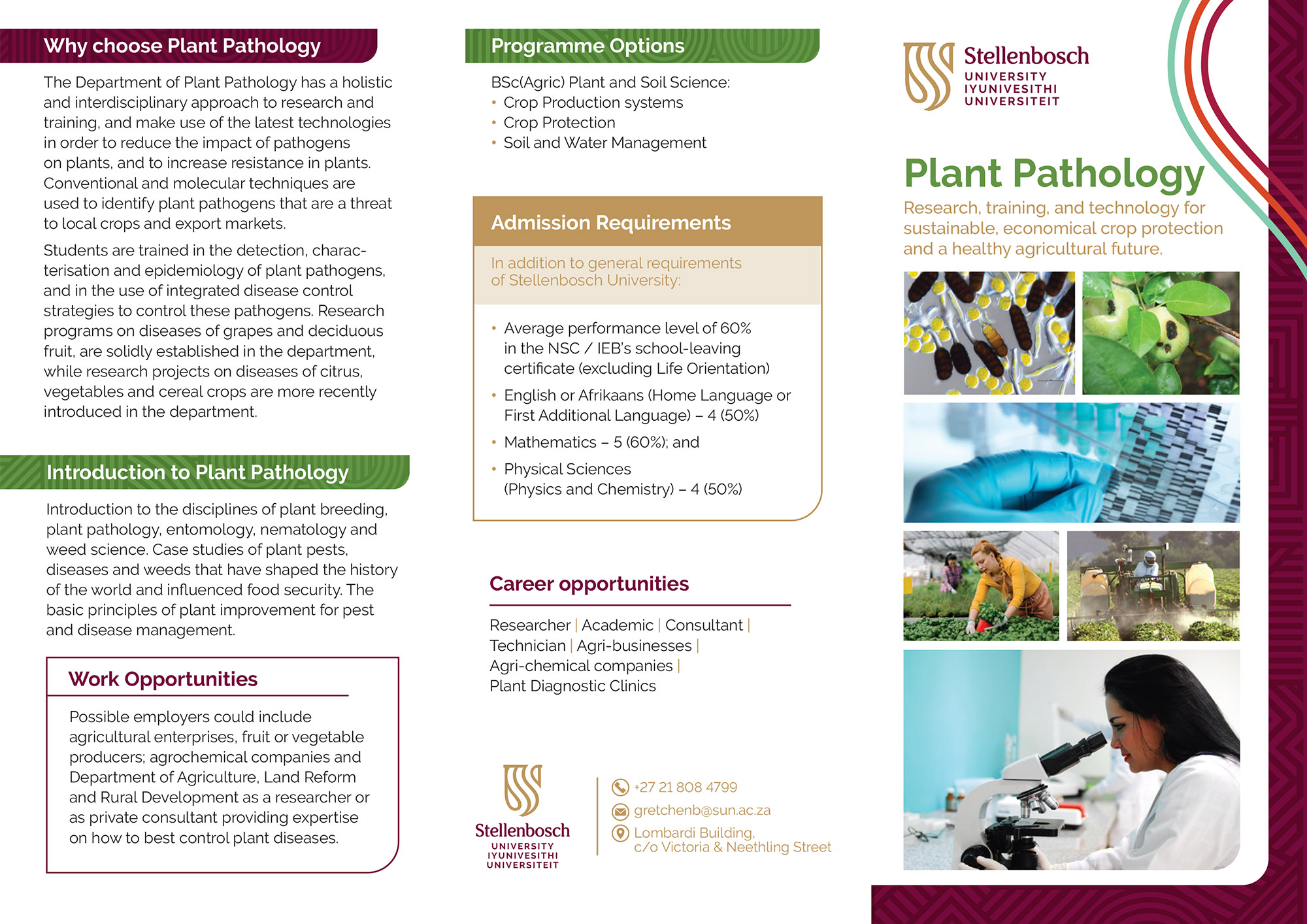 Plant Pathology - BScAgric 2025 - English